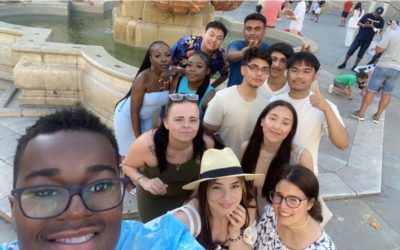 Students travel abroad to gain work experience