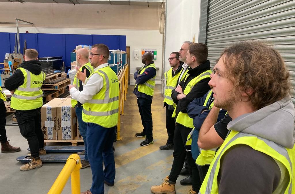 Building Services Engineering Apprentices Visit the T Clarke Manufacturing Facility