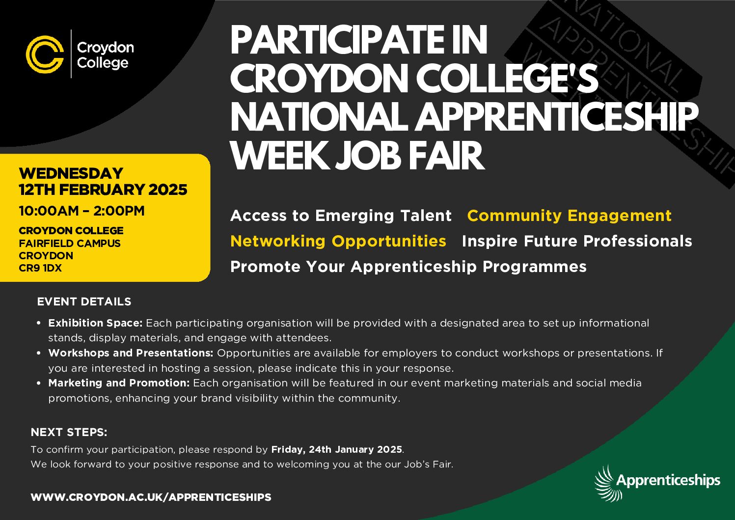 Calling all Employers – National Apprenticeships Week Job Fair